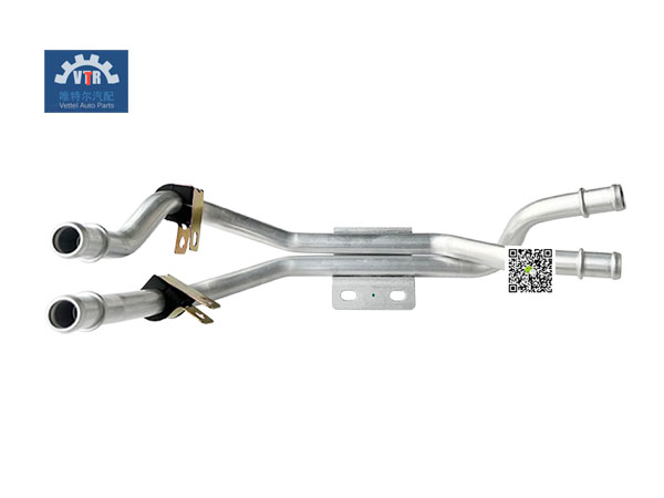 DZ16251846112  空調(diào)暖風進水硬管總成（二）  Air conditioning Warm Air Inlet Hard Pipe Assembly (2)  SHACMAN  X6000  Truck heating mechanism parts