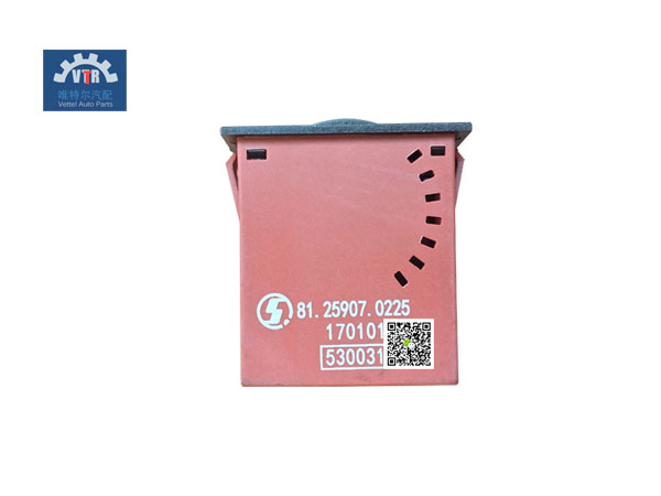 81.25907.0225 燈光亮度翹板開關 Light level warping switch SHACMAN F3000 Electrical parts for truck cab 81.25907.0225 燈光亮度翹板開關 Light level warping switch SHACMAN F3000 Electrical parts for truck cab