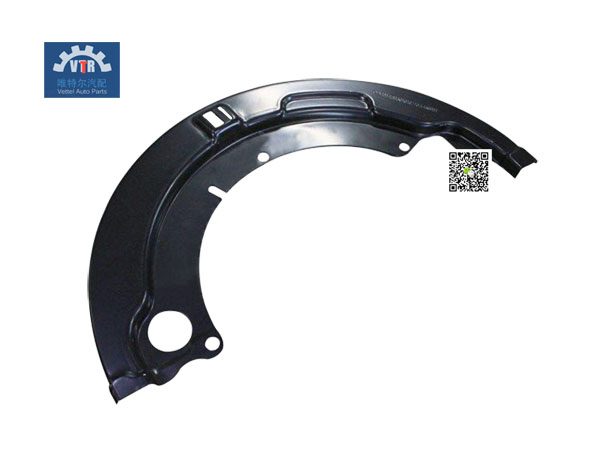 81.50101.0210 左防塵罩 Left dust shield SHACMAN  HANDE HDZ237  HD9T  Front steering drive axle  Be used in F2000 Heavy load trucks with German MAN Technology